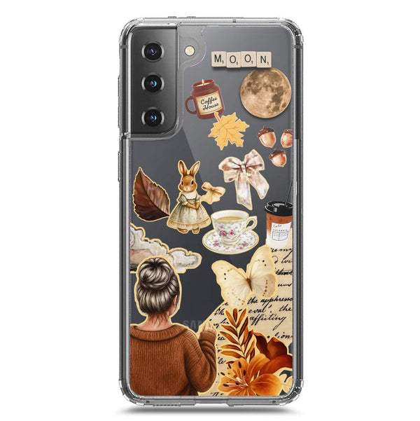Autumn Dreams Series - Design 1 - Soft Phone Case - Crystal Clear Case - Samsung Galaxy S21 5G