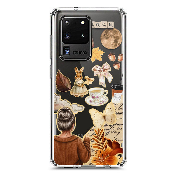 Autumn Dreams Series - Design 1 - Soft Phone Case - Crystal Clear Case - Samsung Galaxy S20 Ultra