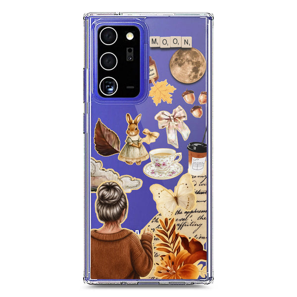 Autumn Dreams Series - Design 1 - Soft Phone Case - Crystal Clear Case - Samsung Galaxy Note 20 Ultra