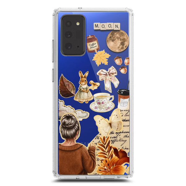 Autumn Dreams Series - Design 1 - Soft Phone Case - Crystal Clear Case - Samsung Galaxy Note 20