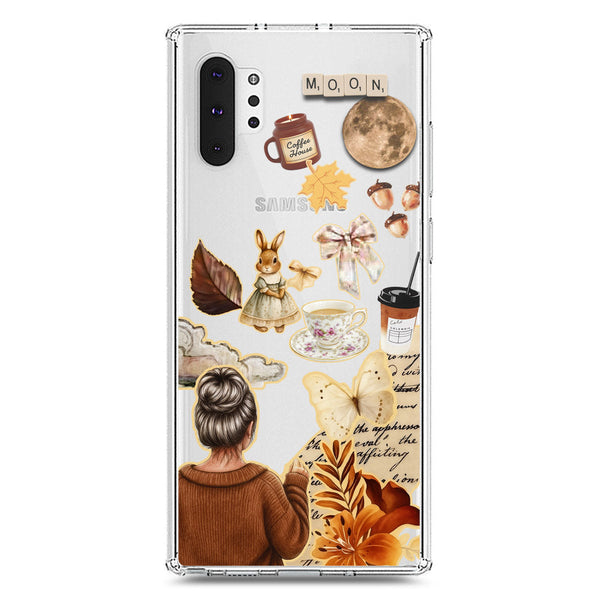 Autumn Dreams Series - Design 1 - Soft Phone Case - Crystal Clear Case - Samsung Galaxy Note 10 Plus