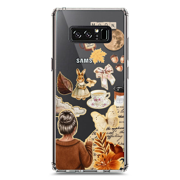Autumn Dreams Series - Design 1 - Soft Phone Case - Crystal Clear Case - Samsung Galaxy Note 8