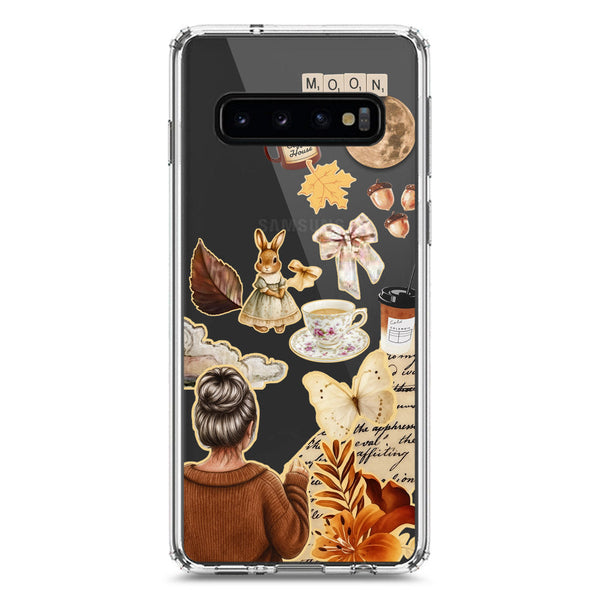 Autumn Dreams Series - Design 1 - Soft Phone Case - Crystal Clear Case - Samsung Galaxy S10