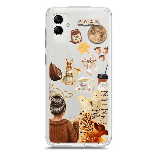 Autumn Dreams Series - Design 1 - Soft Phone Case - Crystal Clear Case - Samsung Galaxy M13 5G