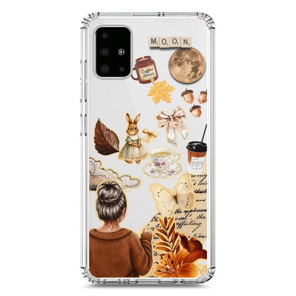 Autumn Dreams Series - Design 1 - Soft Phone Case - Crystal Clear Case - Samsung Galaxy A71