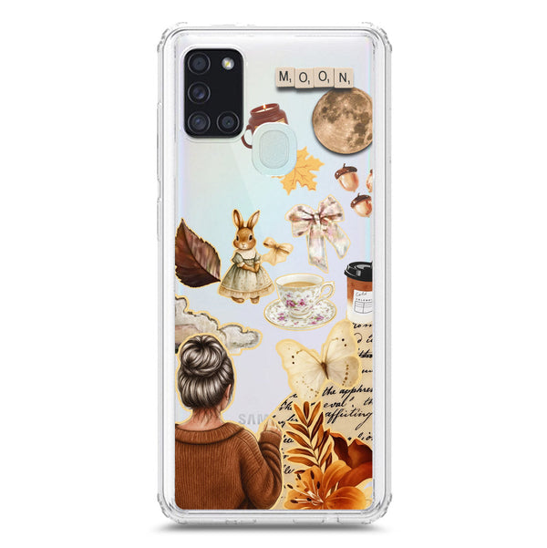 Autumn Dreams Series - Design 1 - Soft Phone Case - Crystal Clear Case - Samsung Galaxy A21s