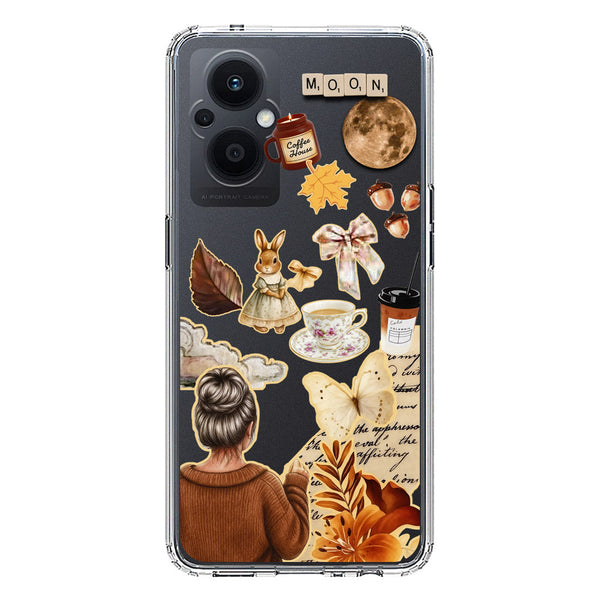 Autumn Dreams Series - Design 1 - Soft Phone Case - Crystal Clear Case - Oppo Reno 7 Lite