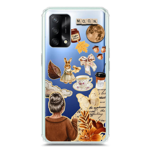 Autumn Dreams Series - Design 1 - Soft Phone Case - Crystal Clear Case - Oppo F19s