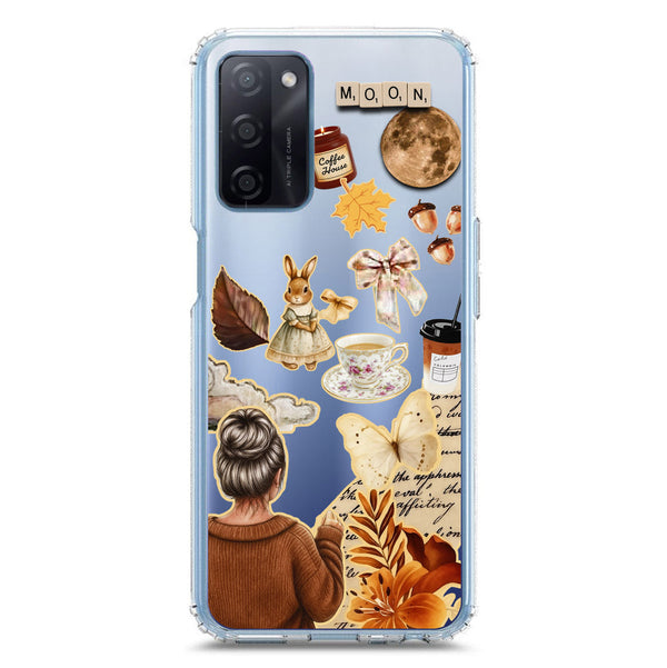 Autumn Dreams Series - Design 1 - Soft Phone Case - Crystal Clear Case - Oppo A55s