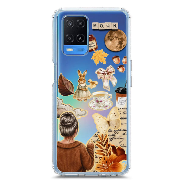 Autumn Dreams Series - Design 1 - Soft Phone Case - Crystal Clear Case - Oppo A54 4G