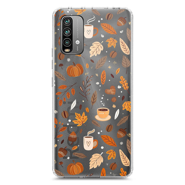 Autumn Dreams Series - Design 3 - Soft Phone Case - Crystal Clear Case - Xiaomi Redmi Note 9 4G
