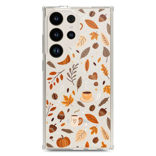 Autumn Dreams Series - Design 3 - Soft Phone Case - Crystal Clear Case - Samsung Galaxy S24 Ultra