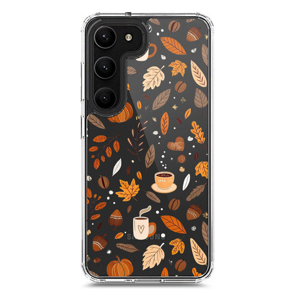 Autumn Dreams Series - Design 3 - Soft Phone Case - Crystal Clear Case - Samsung Galaxy S22 Ultra 5G