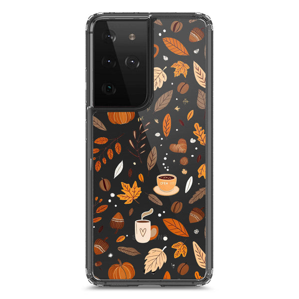 Autumn Dreams Series - Design 3 - Soft Phone Case - Crystal Clear Case - Samsung Galaxy S21 Ultra 5G