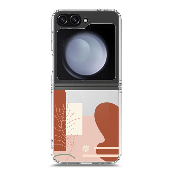 Aesthetic Modern Art Series - Design 6 - Soft Phone Case - Crystal Clear Case - Samsung Galaxy Z Flip 6