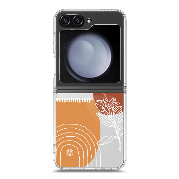 Aesthetic Modern Art Series - Design 2 - Soft Phone Case - Crystal Clear Case - Samsung Galaxy Z Flip 6