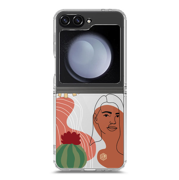 Aesthetic Modern Art Series - Design 5 - Soft Phone Case - Crystal Clear Case - Samsung Galaxy Z Flip 6