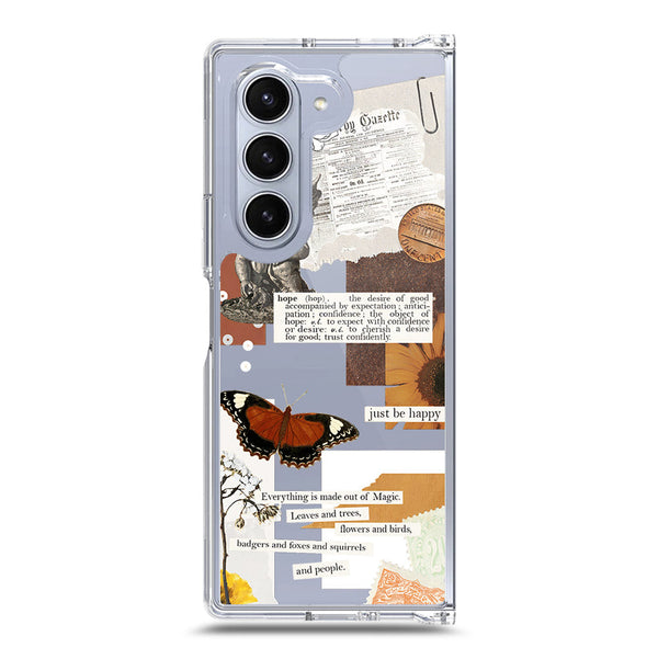 Aesthetic Design - Design 2 - Soft Phone Case - Crystal Clear Case - Samsung Galaxy Z Fold 6 5G