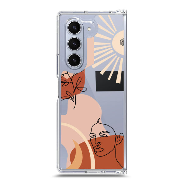 Aesthetic Modern Art Series - Design 1 - Soft Phone Case - Crystal Clear Case - Samsung Galaxy Z Fold 6 5G