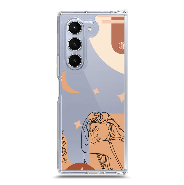 Aesthetic Modern Art Series - Design 4 - Soft Phone Case - Crystal Clear Case - Samsung Galaxy Z Fold 6 5G