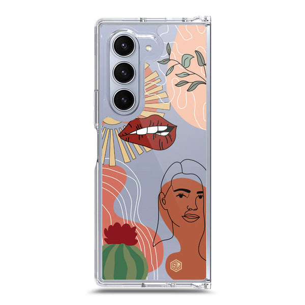 Aesthetic Modern Art Series - Design 5 - Soft Phone Case - Crystal Clear Case - Samsung Galaxy Z Fold 6 5G