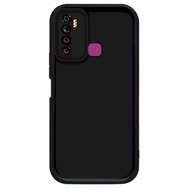 Skinlee Step Up Series - Soft Silicone Case - Black - Tecno Spark 5 Pro