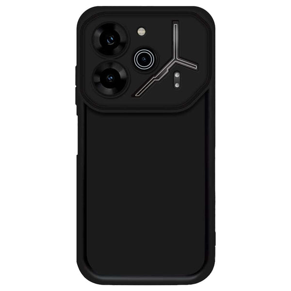 Skinlee Step Up Series - Soft Silicone Case - Black - Tecno Pova 6