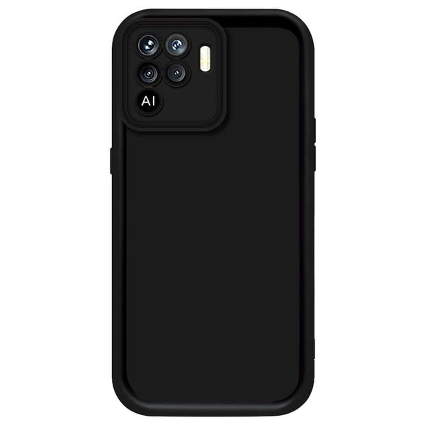 Skinlee Step Up Series - Soft Silicone Case - Black - Oppo Reno 5F
