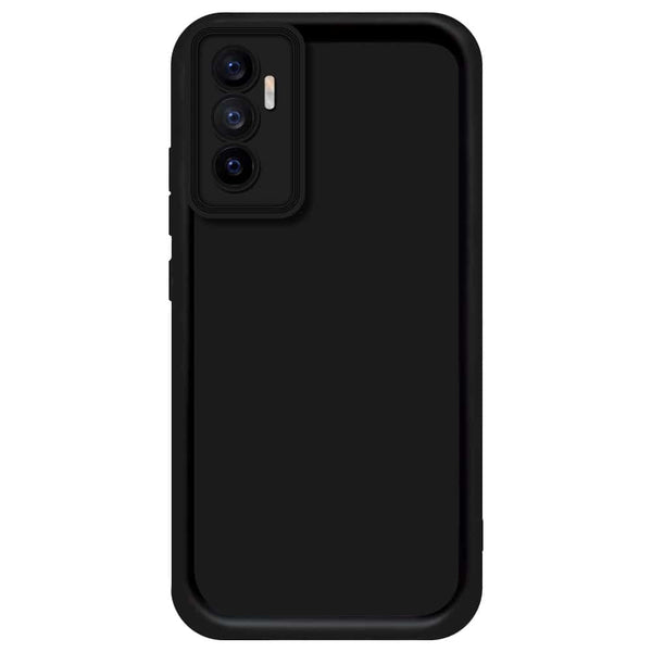 Skinlee Step Up Series - Soft Silicone Case - Black - Vivo V23e 5G