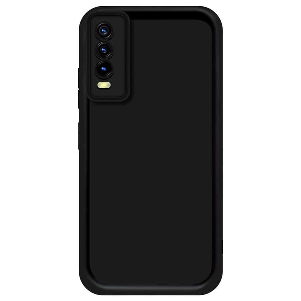 Skinlee Step Up Series - Soft Silicone Case - Black - Vivo Y12s