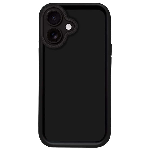 Skinlee Step Up Series - Soft Silicone Case - Black - iPhone 16 Plus