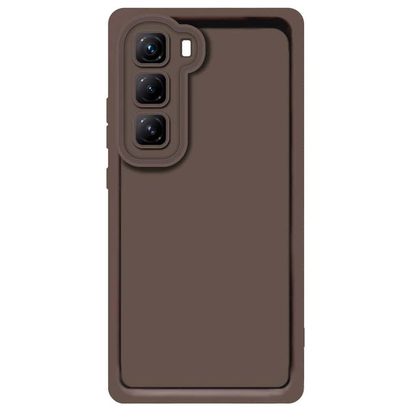 Skinlee Step Up Series - Soft Silicone Case - Brown - Infinix Hot 50 Pro Plus