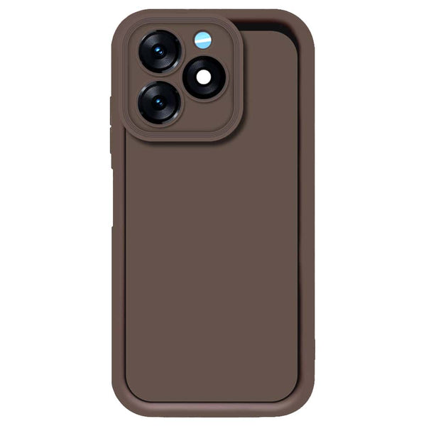 Skinlee Step Up Series - Soft Silicone Case - Brown - Tecno Spark 10C