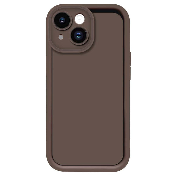 Skinlee Step Up Series - Soft Silicone Case - Brown - iPhone 14