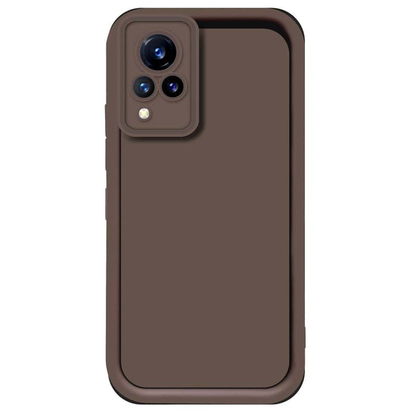 Skinlee Step Up Series - Soft Silicone Case - Brown - Vivo V21s