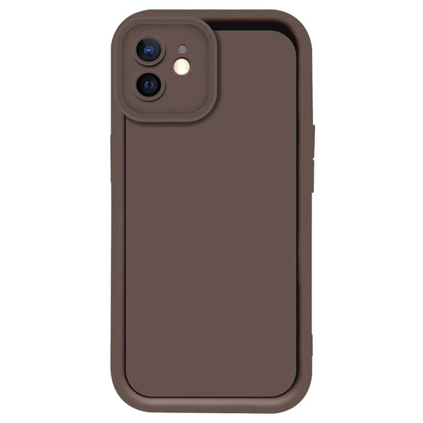 Skinlee Step Up Series - Soft Silicone Case - Brown - iPhone 12