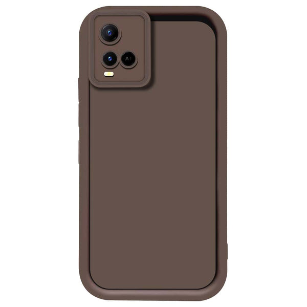 Skinlee Step Up Series - Soft Silicone Case - Brown - Vivo Y21G