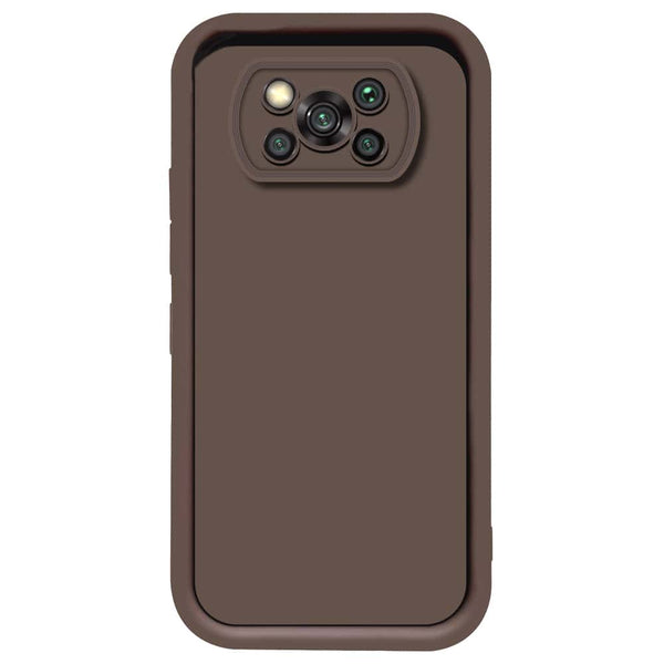 Skinlee Step Up Series - Soft Silicone Case - Brown - Xiaomi Poco X3