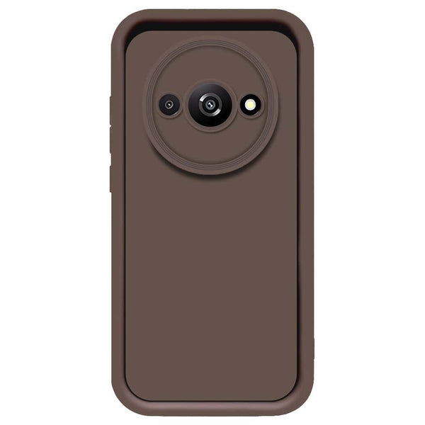 Skinlee Step Up Series - Soft Silicone Case - Brown - Xiaomi Redmi 14R