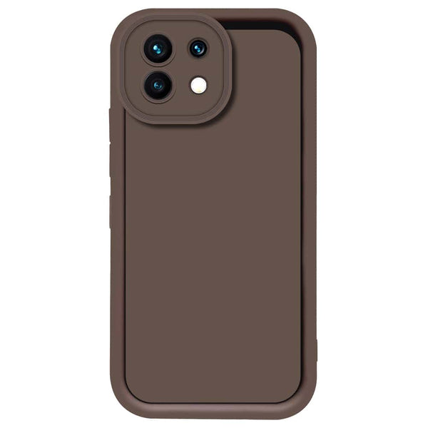 Skinlee Step Up Series - Soft Silicone Case - Brown - Xiaomi Mi 11