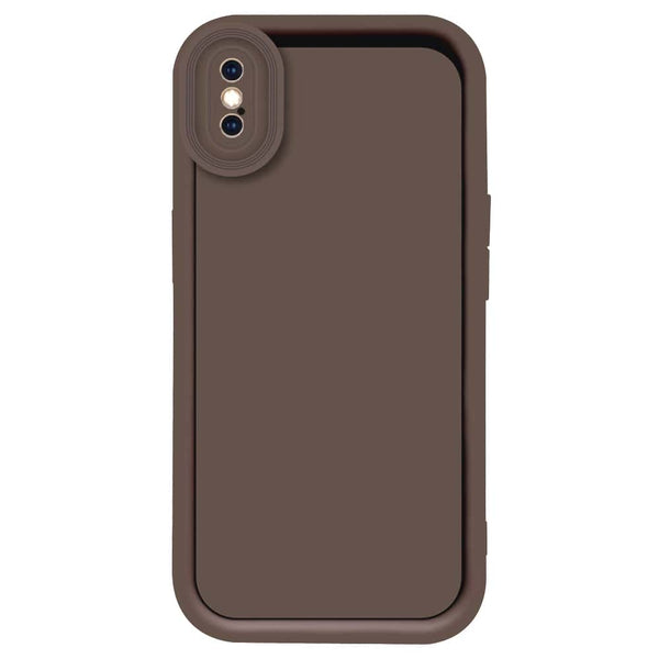 Skinlee Step Up Series - Soft Silicone Case - Brown - iPhone XS Max