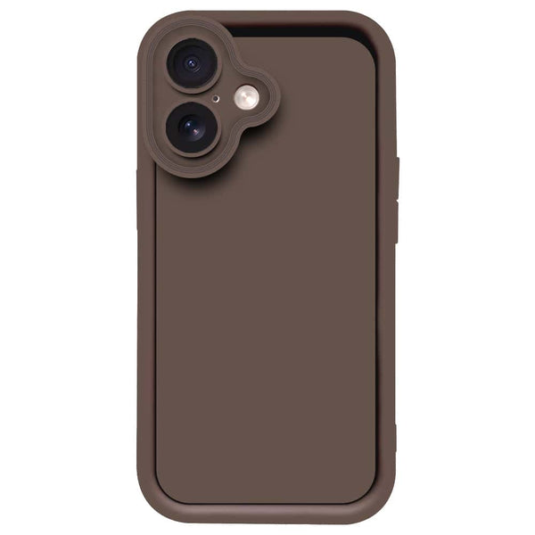 Skinlee Step Up Series - Soft Silicone Case - Brown - iPhone 16 Plus