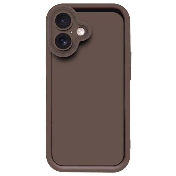 Skinlee Step Up Series - Soft Silicone Case - Brown - iPhone 16