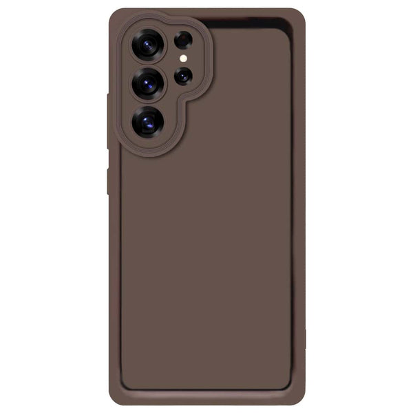 Skinlee Step Up Series - Soft Silicone Case - Brown - Samsung Galaxy S25 Ultra