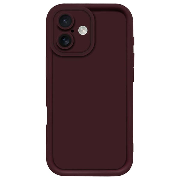 Skinlee Step Up Series - Soft Silicone Case - Maroon - iPhone 17