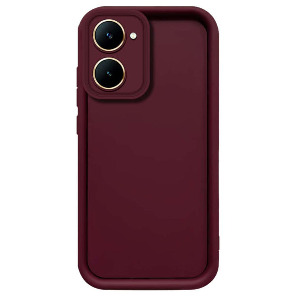 Skinlee Step Up Series - Soft Silicone Case - Mehroon - Vivo Y03
