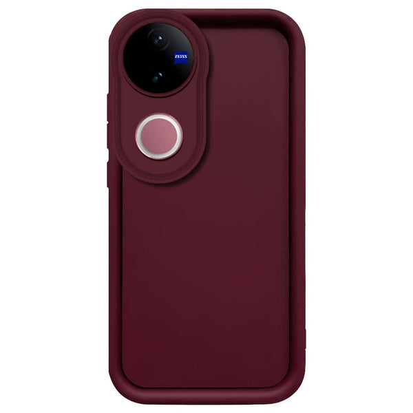 Skinlee Step Up Series - Soft Silicone Case - Mehroon - Vivo V50
