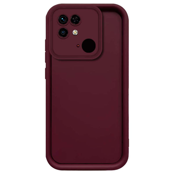 Skinlee Step Up Series - Soft Silicone Case - Mehroon - Xiaomi Redmi 10C