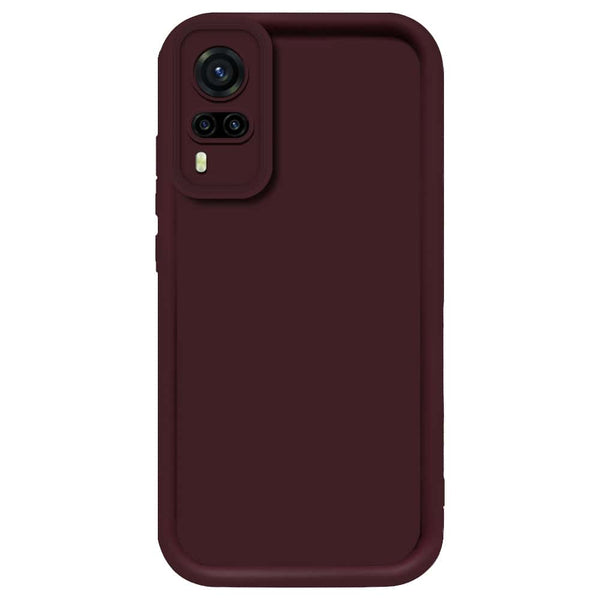 Skinlee Step Up Series - Soft Silicone Case - Mehroon - Vivo Y51s