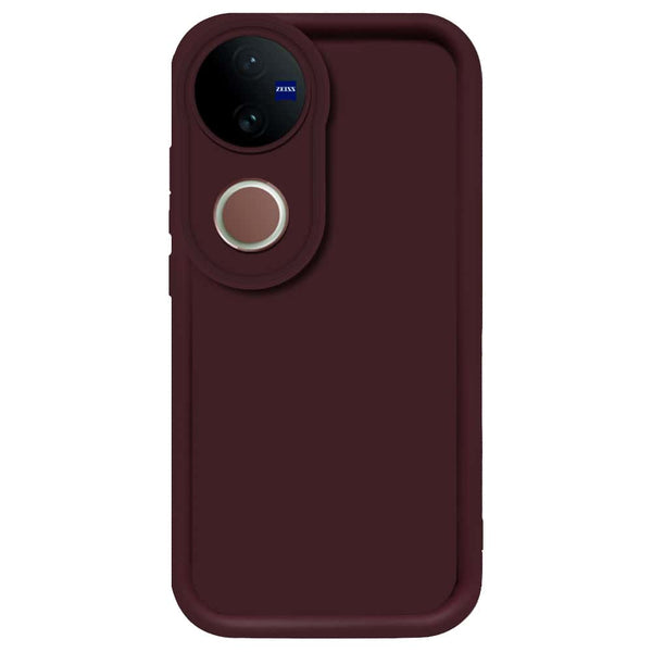 Skinlee Step Up Series - Soft Silicone Case - Mehroon - Vivo V50
